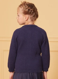 Sergent Major Pull, Gilet & Cardigan-Gilet en maille bleu