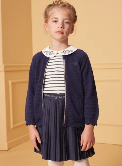 Sergent Major Pull, Gilet & Cardigan-Gilet en maille bleu