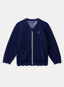 Sergent Major Pull, Gilet & Cardigan-Gilet en maille bleu