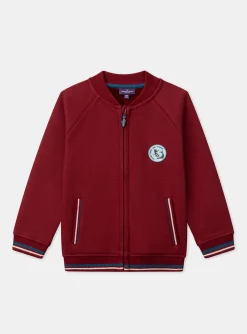 Sergent Major Pull, Gilet & Sweat-Gilet en maille piquée rouge