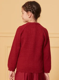 Sergent Major Pull, Gilet & Cardigan-Gilet en maille rouge