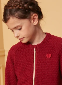 Sergent Major Pull, Gilet & Cardigan-Gilet en maille rouge