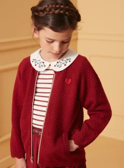 Sergent Major Pull, Gilet & Cardigan-Gilet en maille rouge