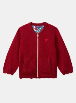 Sergent Major Pull, Gilet & Cardigan-Gilet en maille rouge