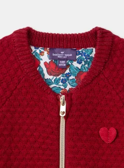 Sergent Major Pull, Gilet & Cardigan-Gilet en maille rouge