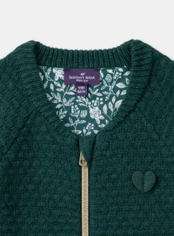 Sergent Major Pull, Gilet & Cardigan-Gilet en maille  vert