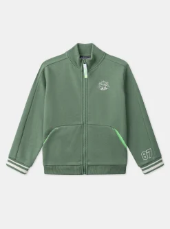 Sergent Major Tenues De Sport-Gilet en molleton gratté vert