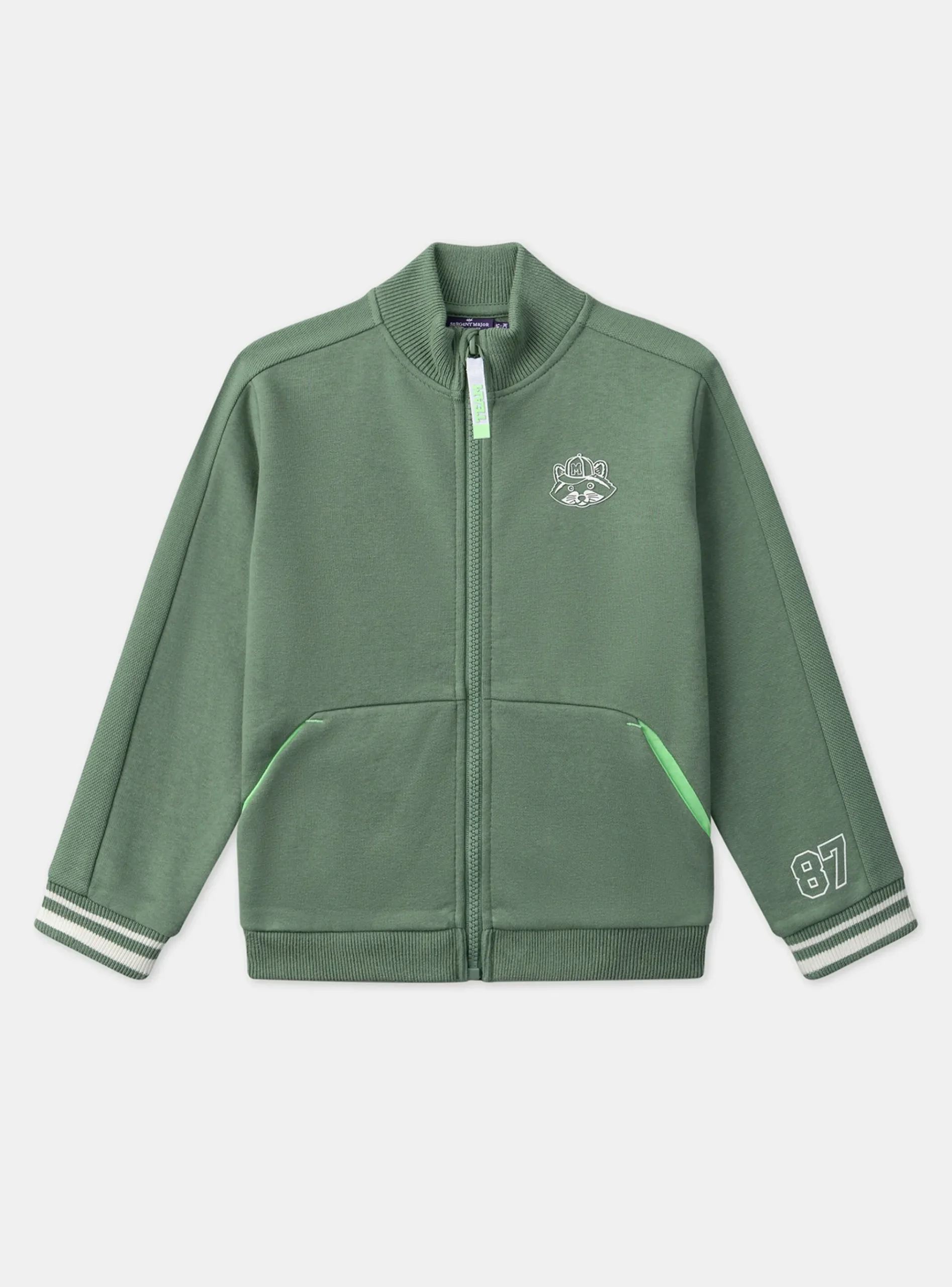 Sergent Major Tenues De Sport-Gilet en molleton gratté vert