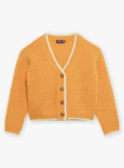 Sergent Major Pull, Gilet & Cardigan-Gilet ocre