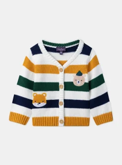 Sergent Major Pull, Gilet & Cardigan-Gilet ray&eacute; patchs animaux