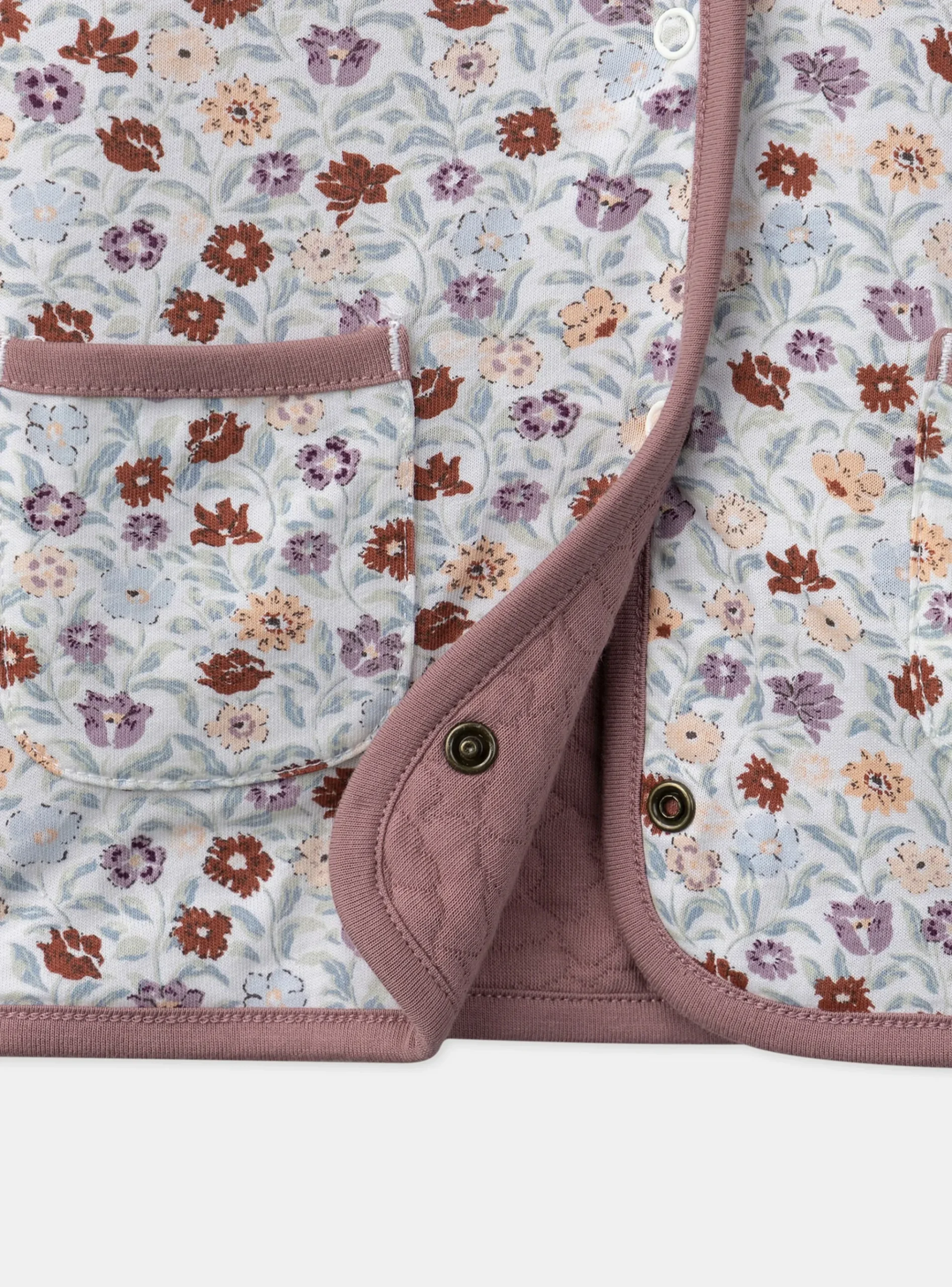 Sergent Major Pull, Gilet & Cardigan-Gilet reversible fleur