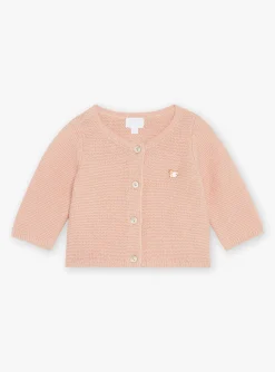 Sergent Major Veste & Cardigan-Gilet rose ancien en point mousse