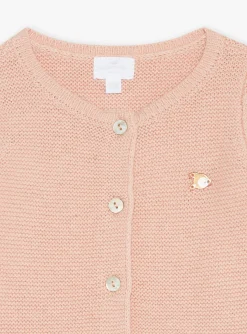 Sergent Major Veste & Cardigan-Gilet rose ancien en point mousse