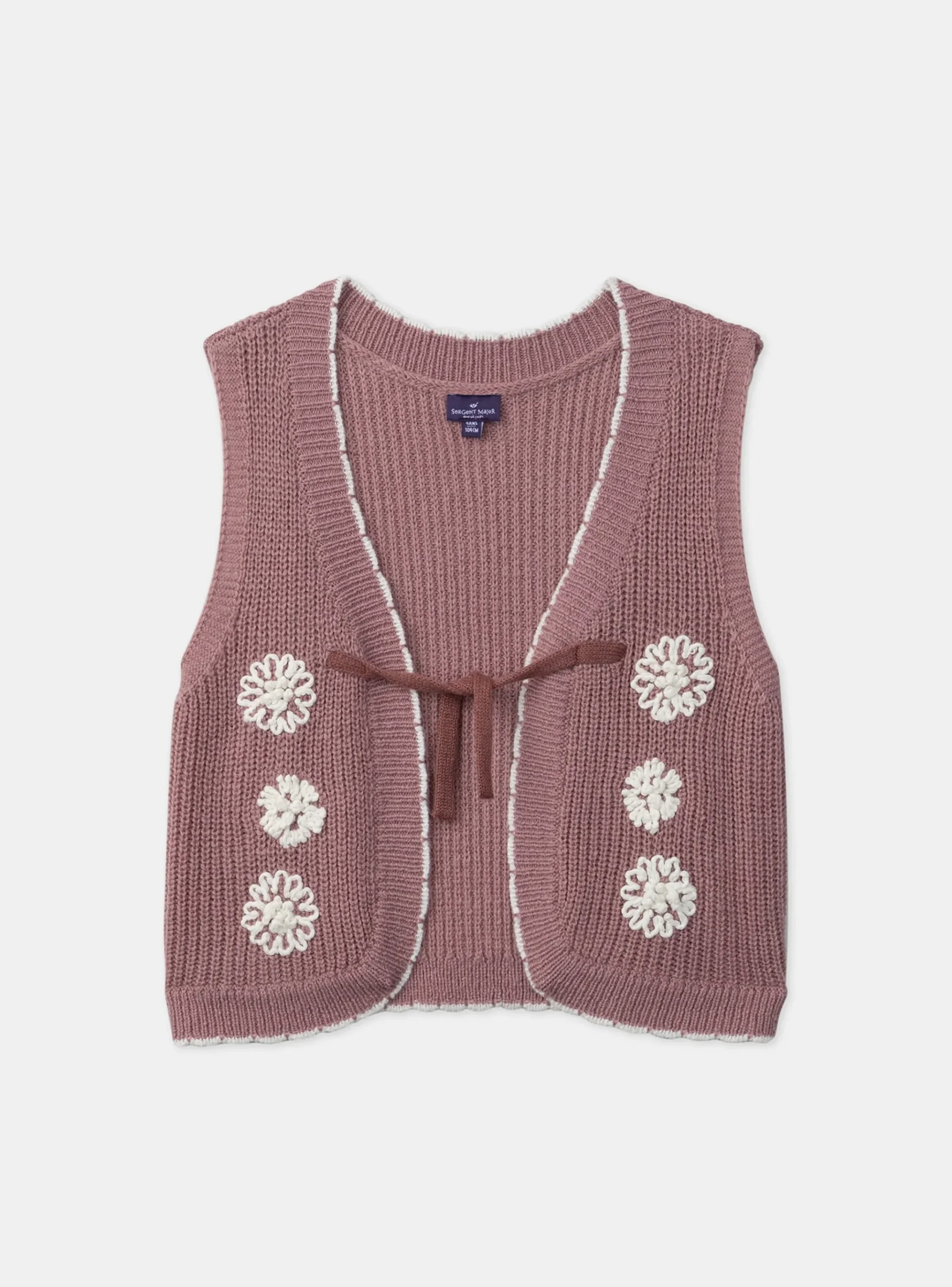 Sergent Major Pull, Gilet & Cardigan-Gilet sans manches à fleurs