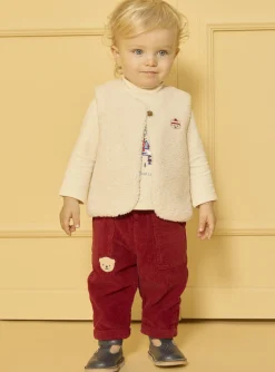 Sergent Major Pull, Gilet & Cardigan-Gilet sans manches en fourrure synth&eacute;tique