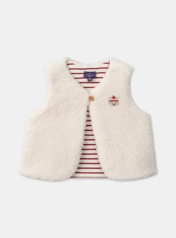 Sergent Major Pull, Gilet & Cardigan-Gilet sans manches en fourrure synth&eacute;tique