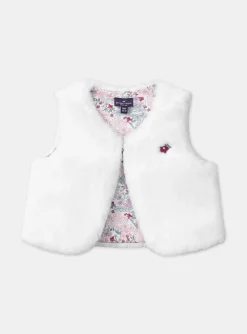 Sergent Major Pull, Gilet & Cardigan-GIlet sans manches en fourrure synthétique