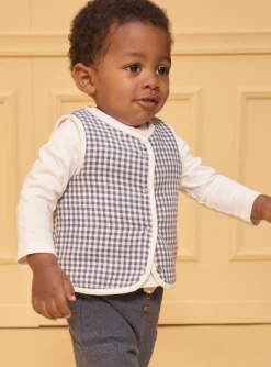 Sergent Major Pull, Gilet & Cardigan-Gilet sans manches r&eacute;versible carreaux