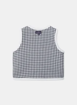 Sergent Major Pull, Gilet & Cardigan-Gilet sans manches réversible carreaux