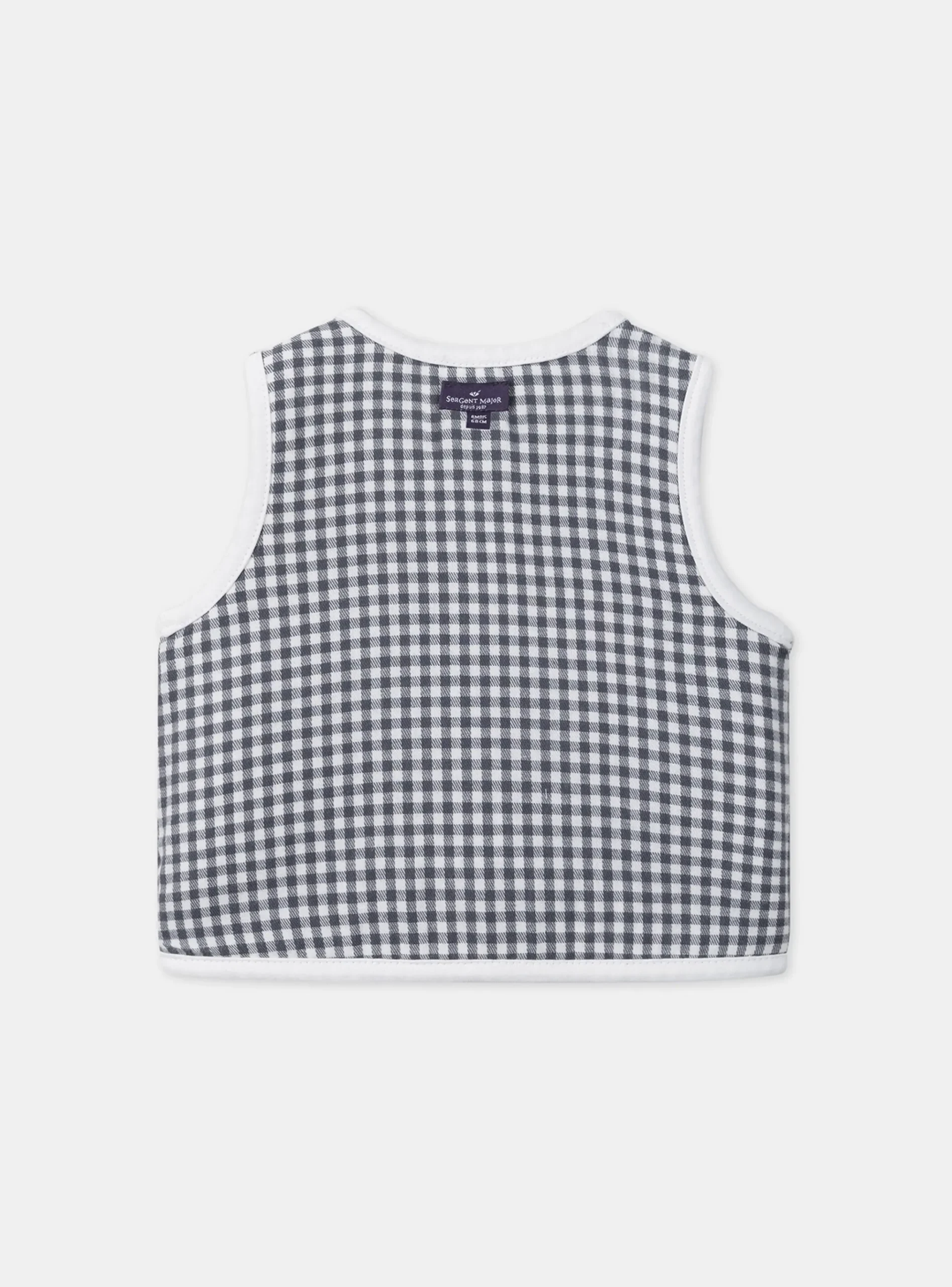 Sergent Major Pull, Gilet & Cardigan-Gilet sans manches réversible carreaux