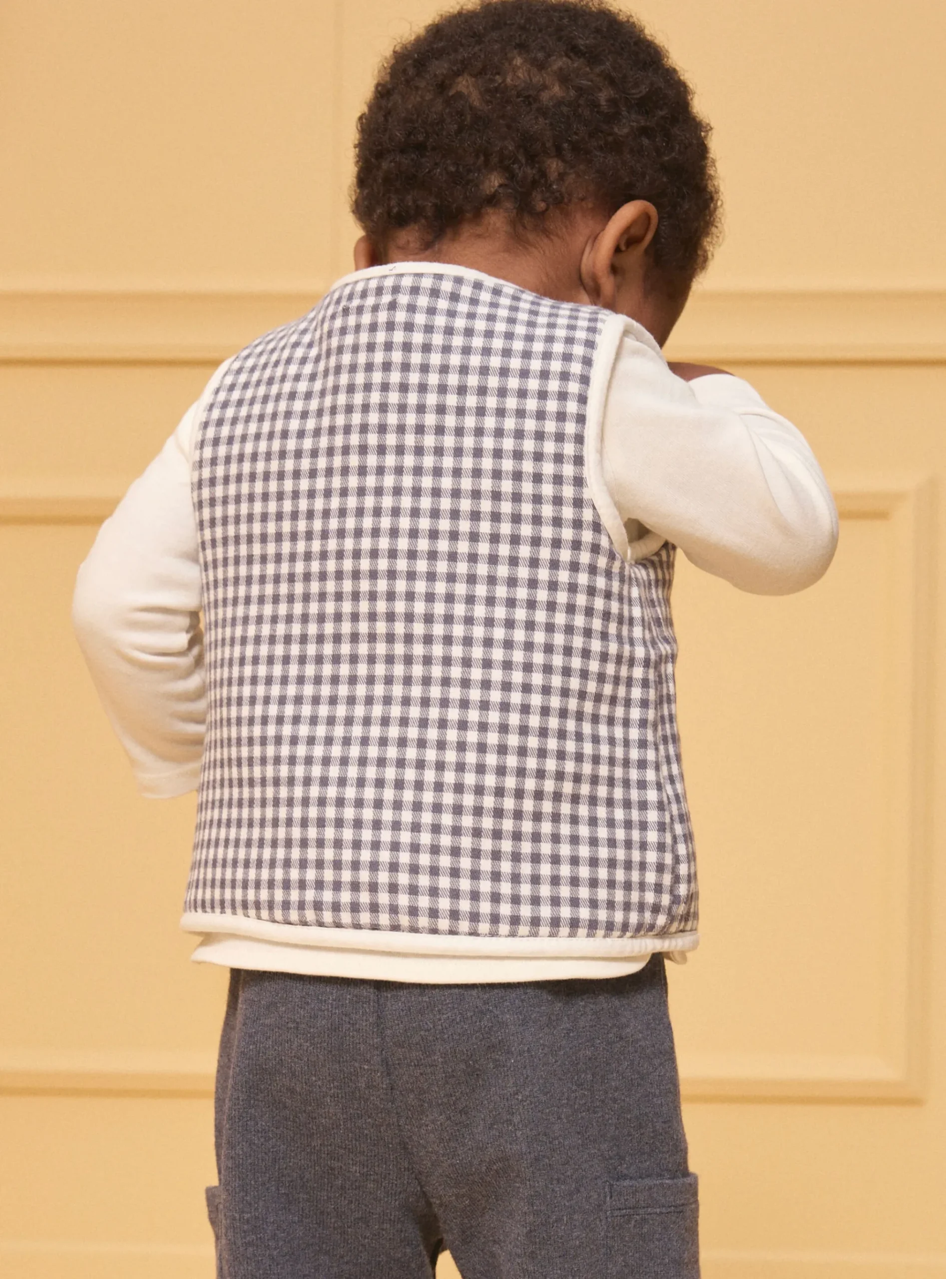 Sergent Major Pull, Gilet & Cardigan-Gilet sans manches réversible carreaux
