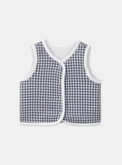 Sergent Major Pull, Gilet & Cardigan-Gilet sans manches réversible carreaux