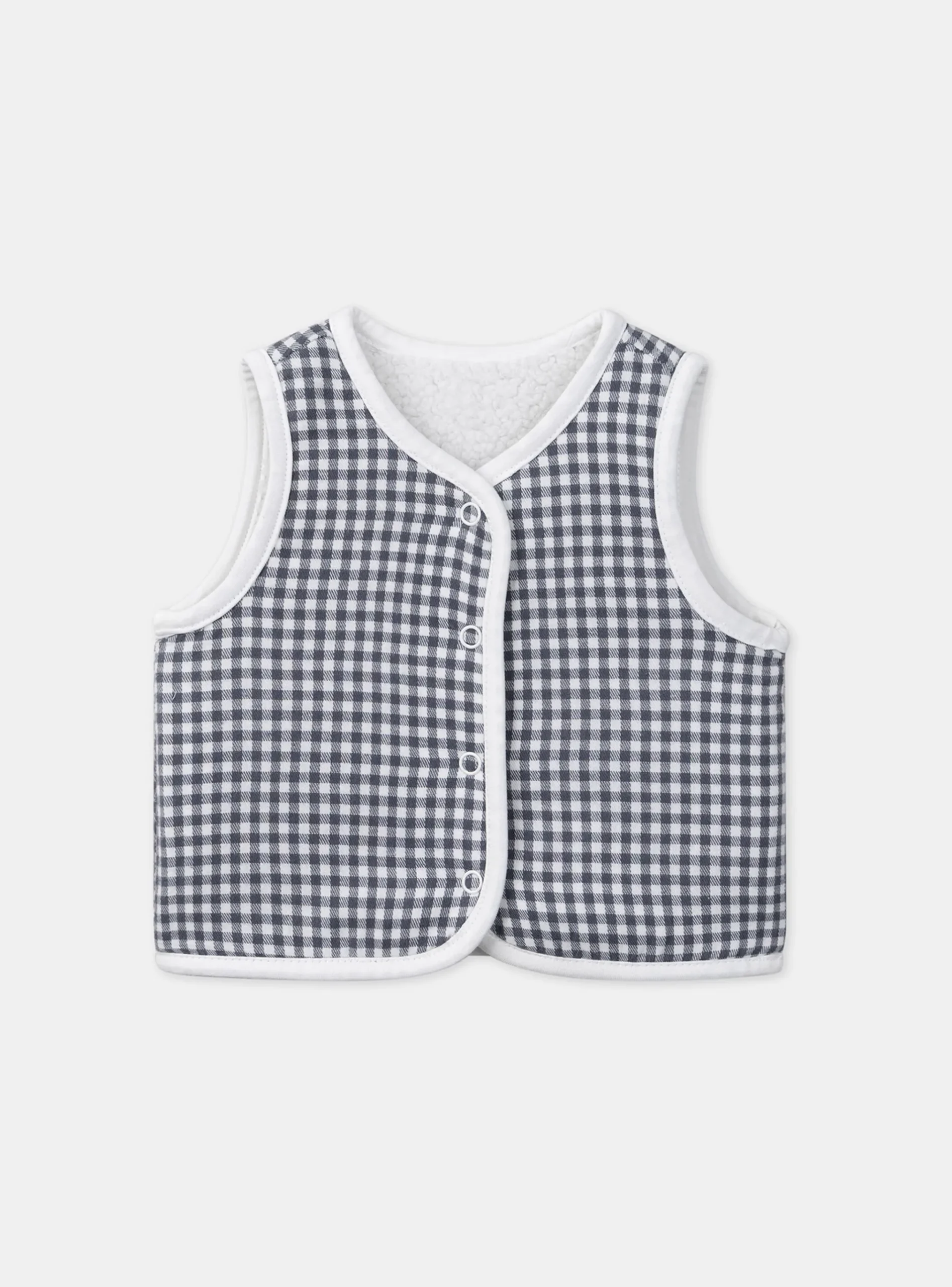 Sergent Major Pull, Gilet & Cardigan-Gilet sans manches réversible carreaux
