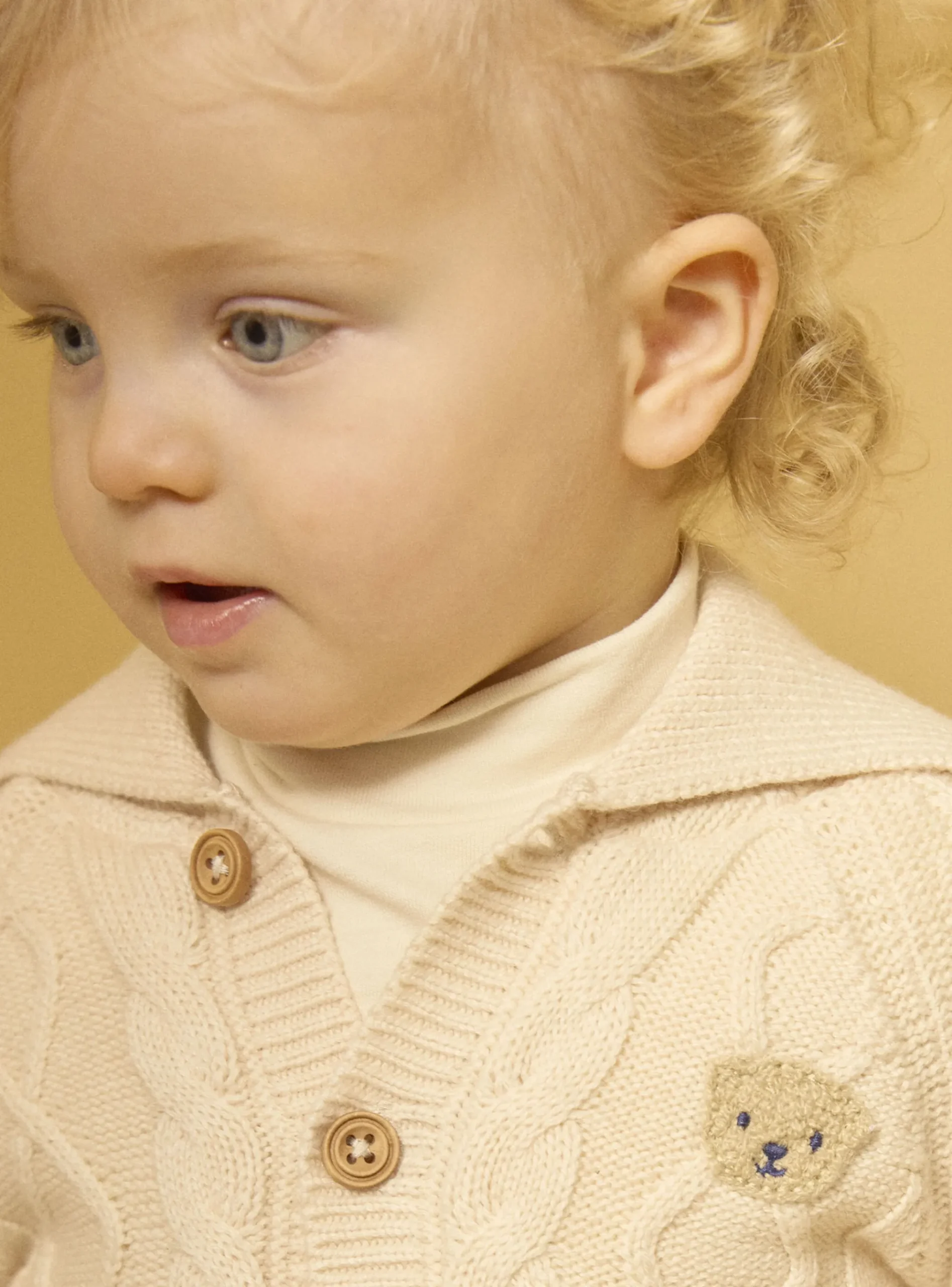 Sergent Major Pull, Gilet & Cardigan-Gilet torsadé doublé fourrure
