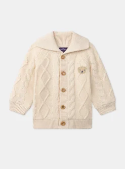 Sergent Major Pull, Gilet & Cardigan-Gilet torsadé doublé fourrure
