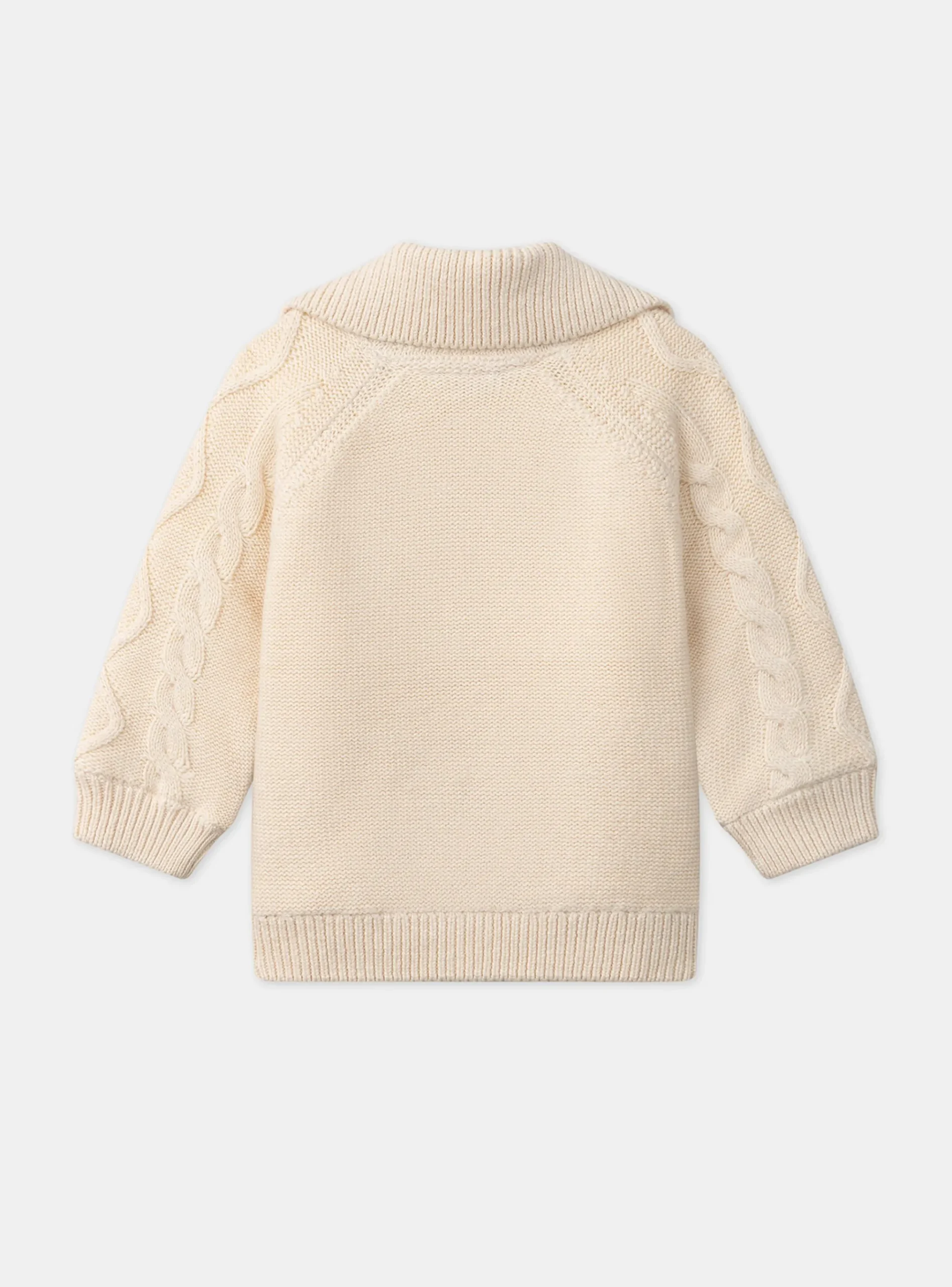 Sergent Major Pull, Gilet & Cardigan-Gilet torsadé doublé fourrure