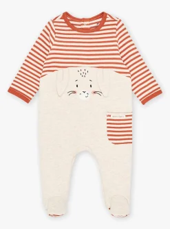 Sergent Major Pyjama & Grenouillère-Grenouill&egrave;re Beige Chin&eacute;