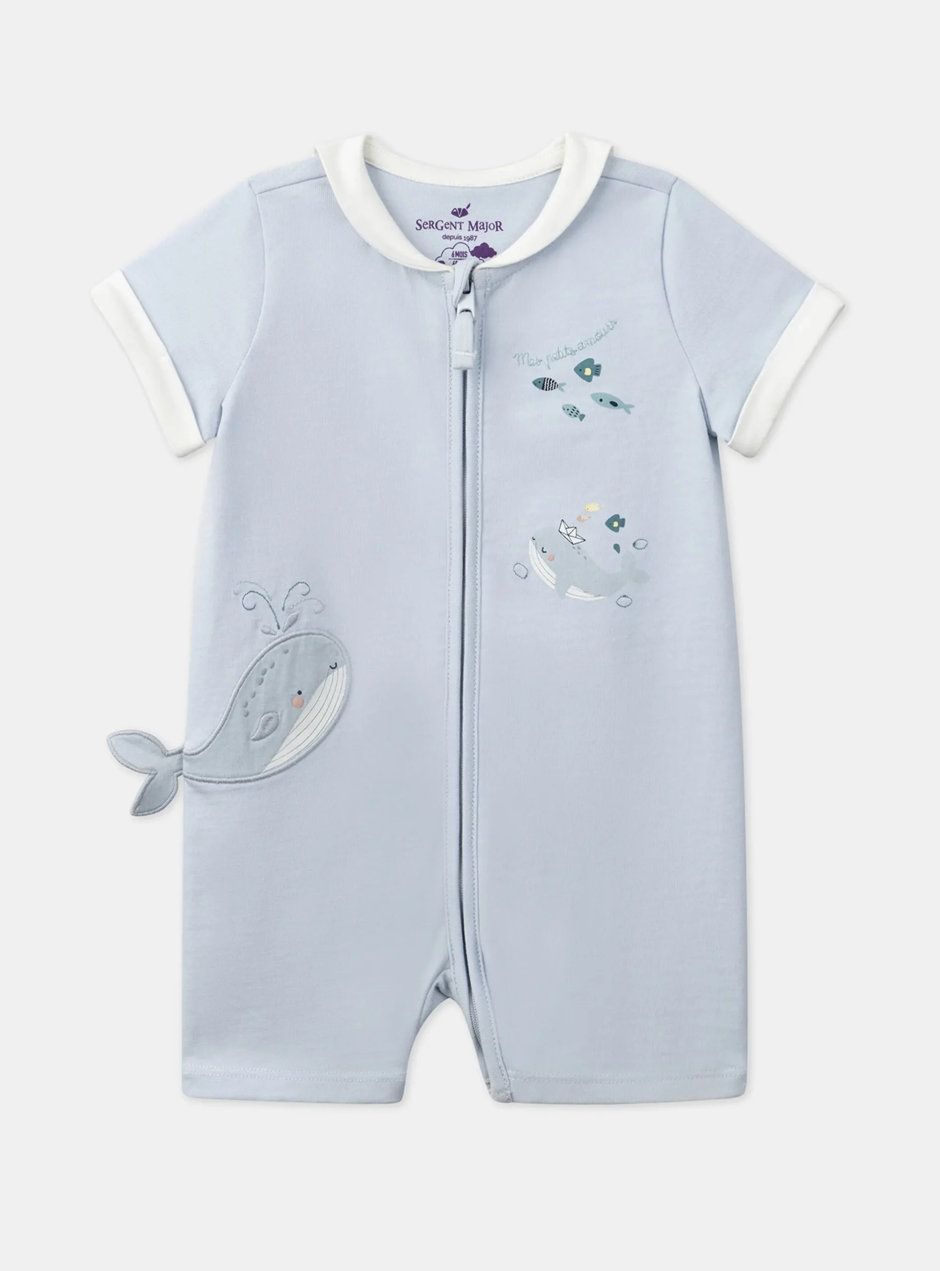 Sergent Major Pyjama & Grenouillère-Grenouillère Bleu ciel
