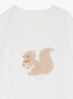 Sergent Major Pyjama & Grenouillère-Grenouill&egrave;re &eacute;crue en velours c&ocirc;tel&eacute; en coton biologique et polyester recycl&eacute;