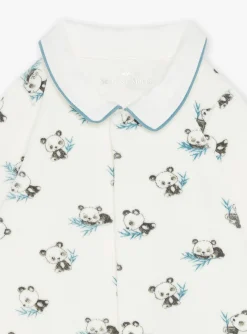 Sergent Major Pyjama & Grenouillère-Grenouill&egrave;re &eacute;crue en velours en coton biologique et polyester recycl&eacute;