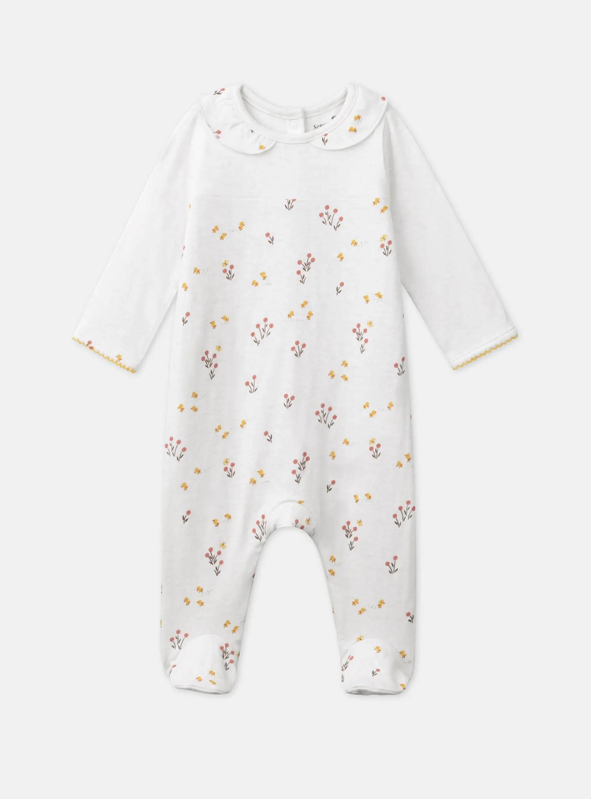 Sergent Major Pyjama & Grenouillère-Grenouillère Ecru chiné