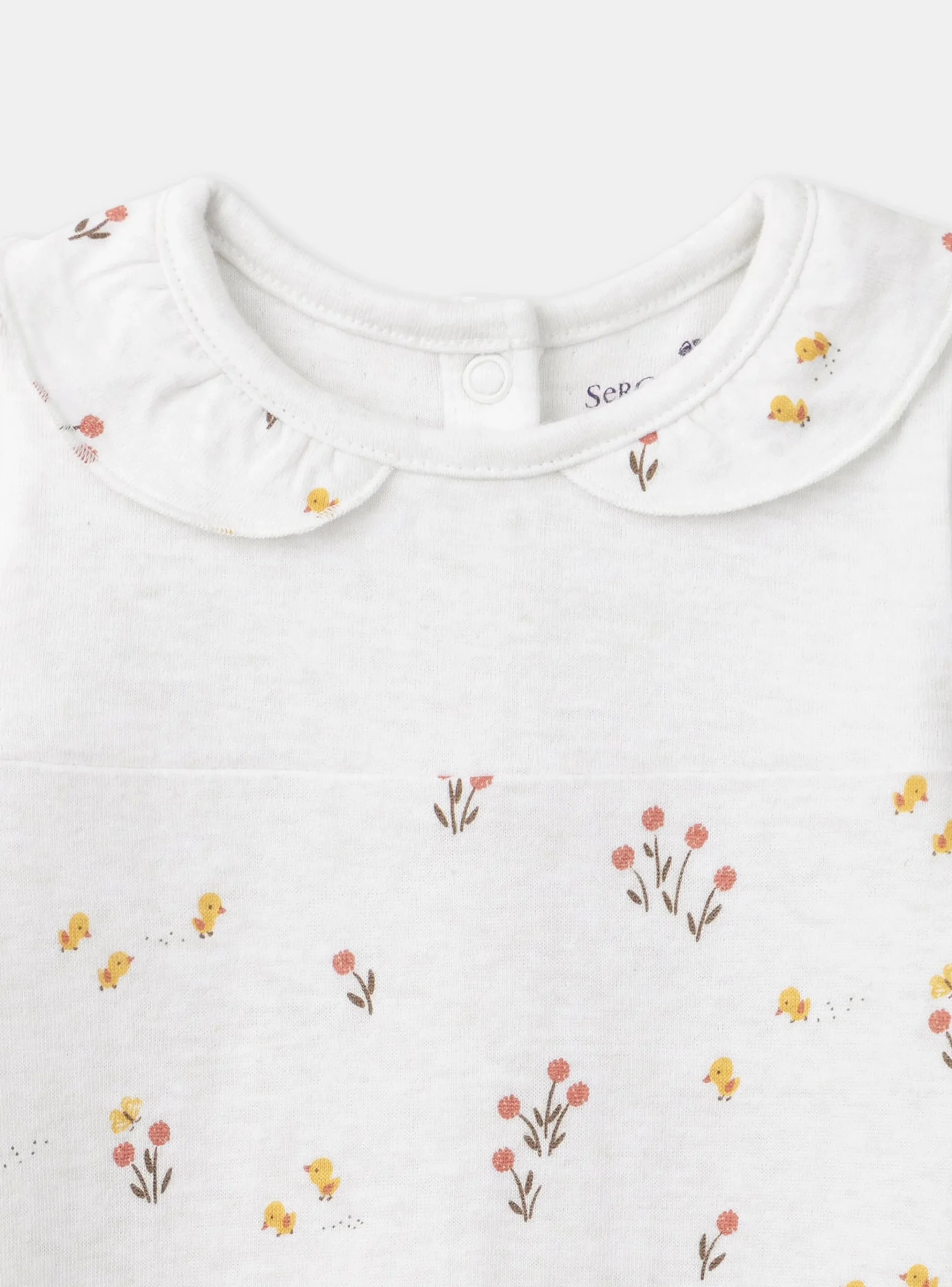 Sergent Major Pyjama & Grenouillère-Grenouillère Ecru chiné