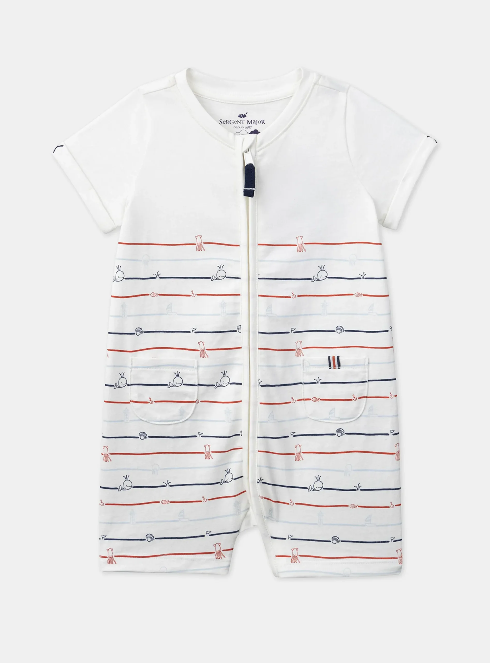 Sergent Major Pyjama & Grenouillère-Grenouillère Ecrue