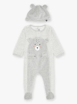 Sergent Major Pyjama & Grenouillère-Grenouill&egrave;re Gris chin&eacute;
