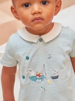 Sergent Major Pyjama & Grenouillère-Grenouill&egrave;re Turquoise