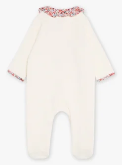 Sergent Major Pyjama & Grenouillère-Grenouilli&egrave;re &eacute;crue &agrave; motif fleuri