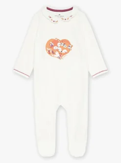 Sergent Major Pyjama & Grenouillère-Grenouilli&egrave;re &eacute;crue en velours