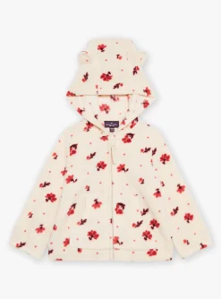 Sergent Major Pull, Gilet & Cardigan | Tenues De Sport-Haut de jogging &eacute;cru polaire &agrave; imprim&eacute; fleuri