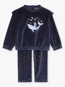 Sergent Major Pyjama-Haut et bas de pyjama bleu nuit
