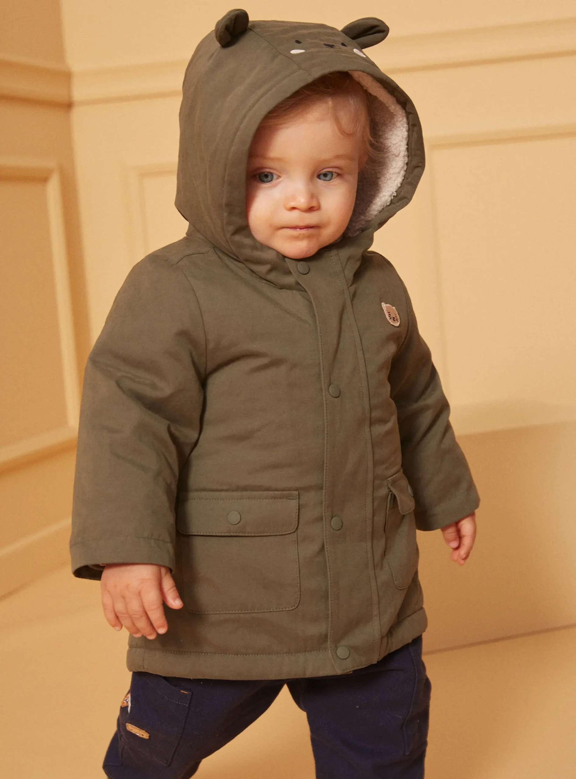 Sergent Major Manteau, Parka & Veste-Imperméable à capuche 3 en 1