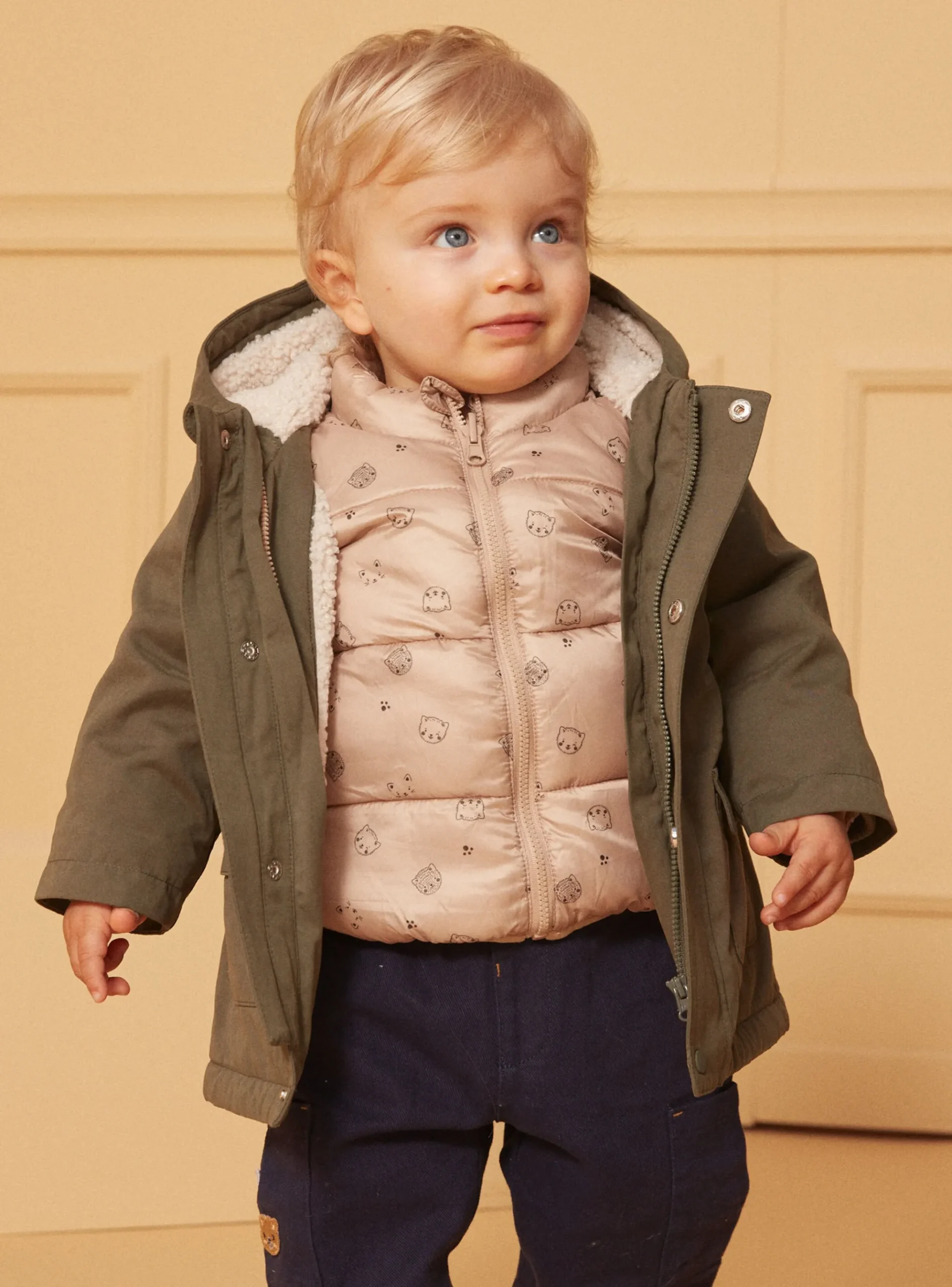 Sergent Major Manteau, Parka & Veste-Imperméable à capuche 3 en 1