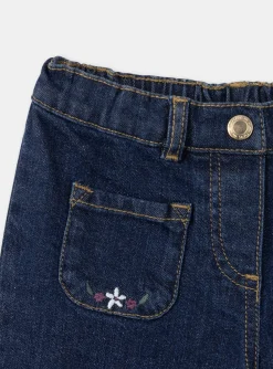 Sergent Major Pantalon, Jean & Legging-Jeans wide leg brodé