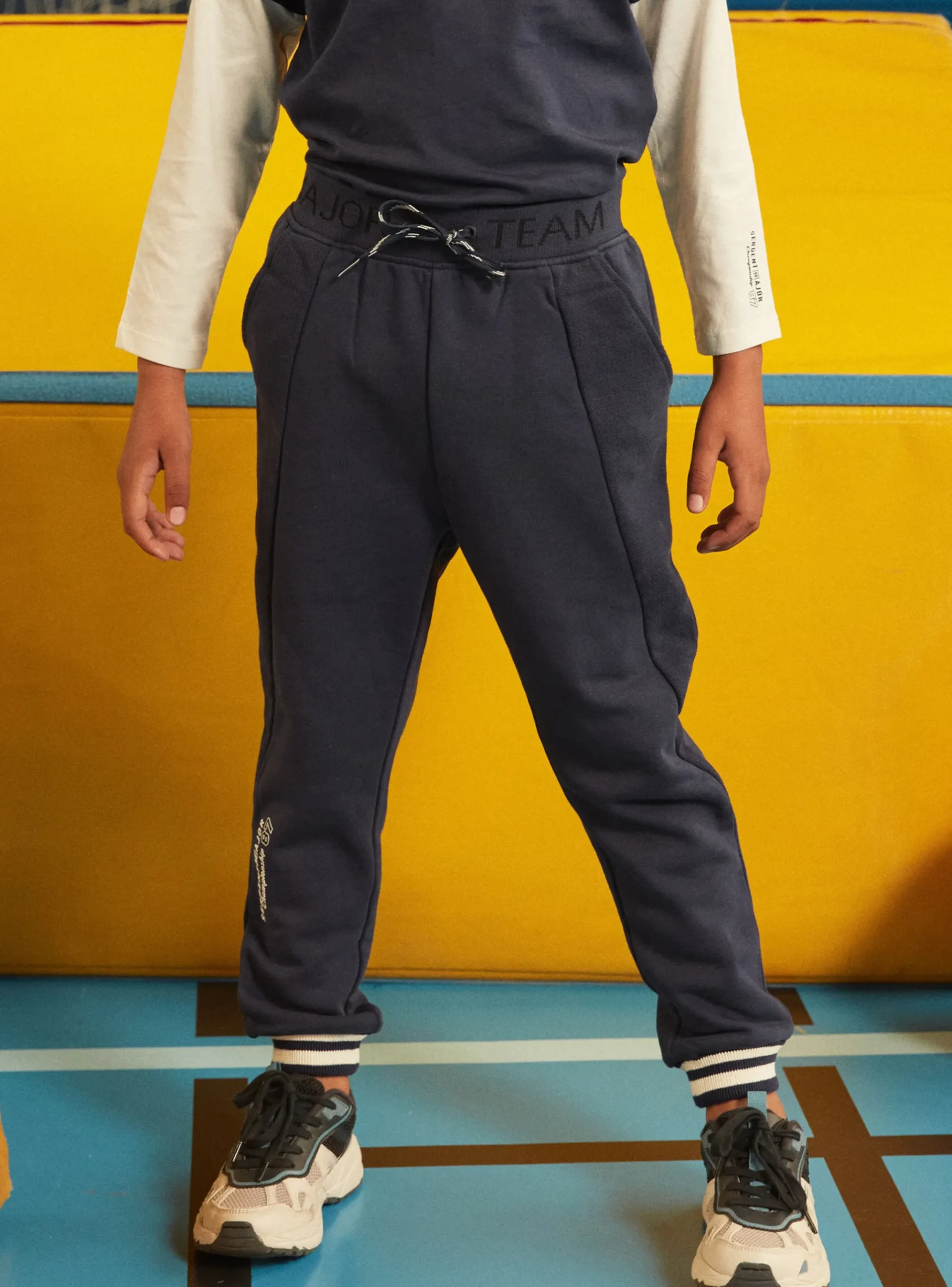 Sergent Major Tenues De Sport-Jogging en molleton gratté Bleu