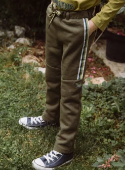 Sergent Major Pantalon & Jean-Jogging marron en coton m&eacute;lang&eacute;