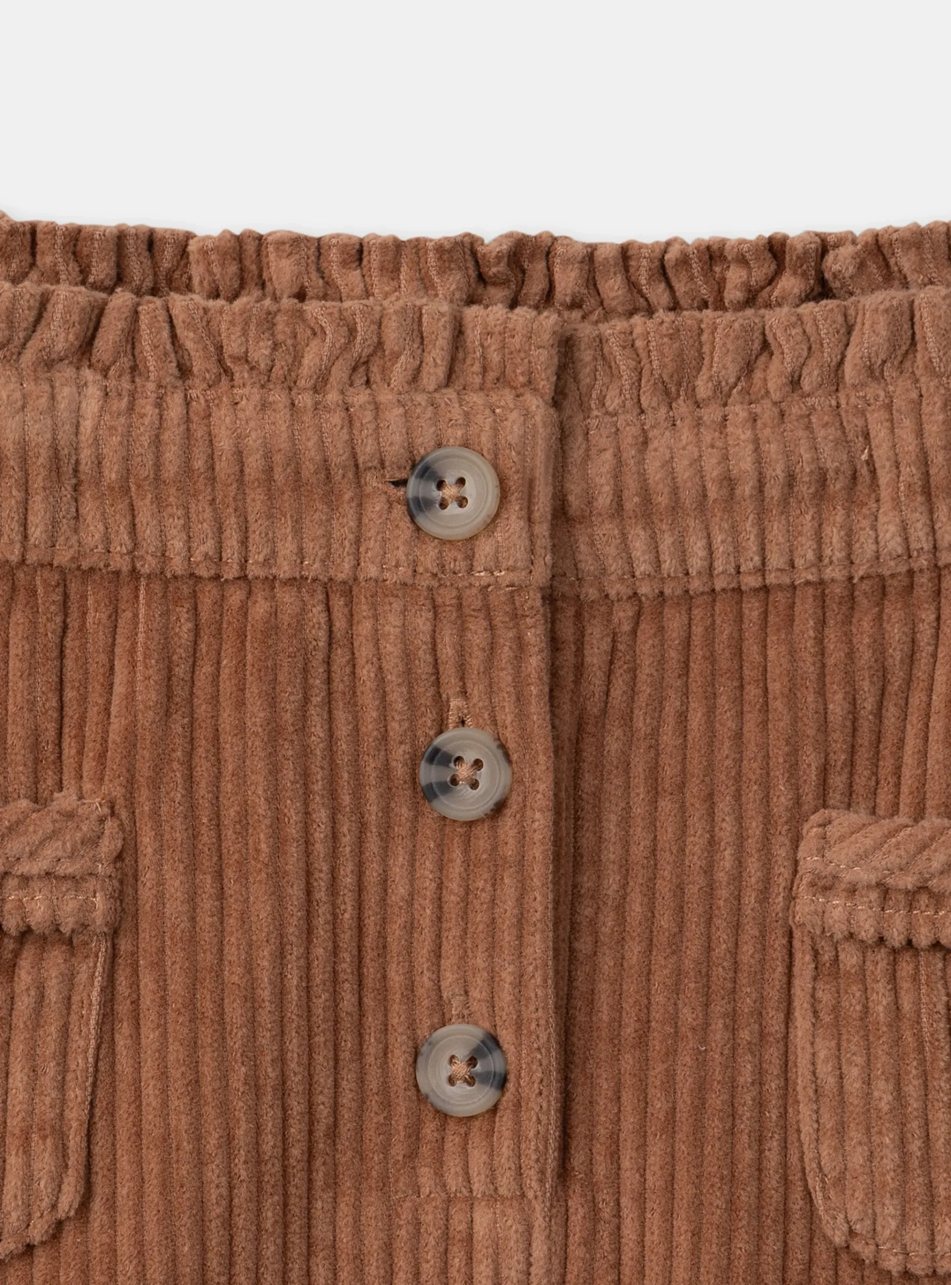 Sergent Major Jupe & Short-Jupe marron en velours côtelés