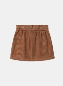 Sergent Major Jupe & Short-Jupe marron en velours côtelés